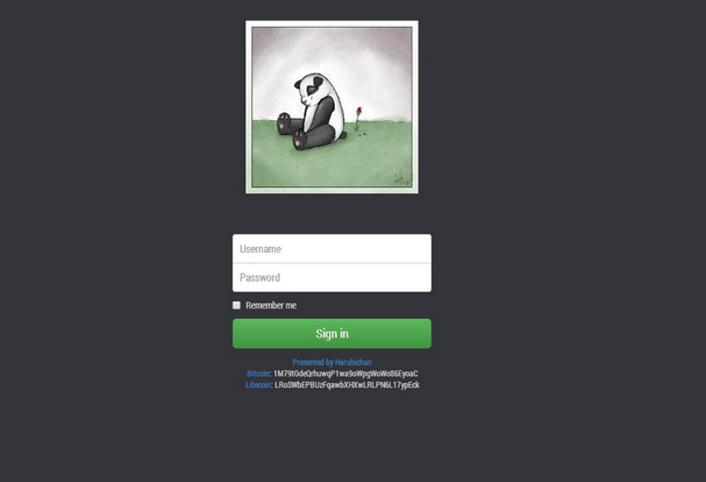 sad panda extension